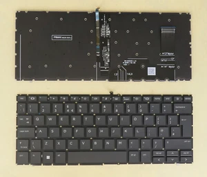 New UK Keyboard For HP EliteBook 1040 G9 / 1040 G10 backlit no frame - Afbeelding 1 van 1