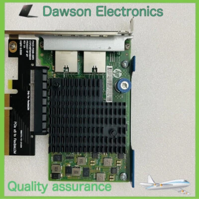HP 700699-B21 10GB 2-PORT 561FLR-T 700697-001 ADAPTER CARD TO PCIE CARD= X540-t2 - Image 1 of 4