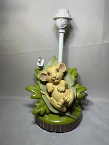 Vintage 90's Disney LION KING SIMBA Lamp Base Baby Nursery Works - Picture 1 of 7