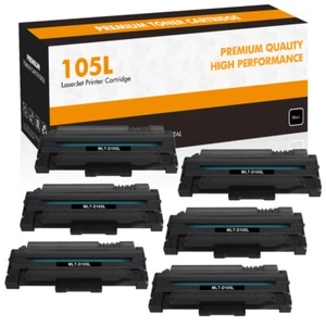 Cartucho de tóner negro 6PK MLT-D105L 105L para SAMSUNG SCX-4623FN ML-2540R ML-2545 - Imagen 1 de 8