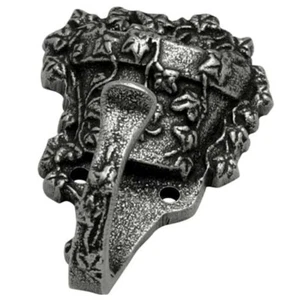 Pewter GARDEN IVY PLANT Flower Pot Decorative Hook, Solid Brass, Coat Robe Bath - Picture 1 of 1