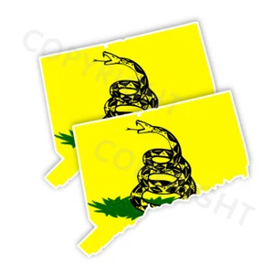 Dont Tread on Me Connecticut Calcomanía Adhesiva Vinilo Pegatina Varios Tamaños Limpio - Imagen 1 de 1