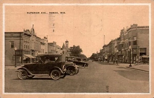 POSTKARTE AUTOS AUF DER SUPERIOR AVENUE TOMAH WISCONSIN - Bild 1 von 2