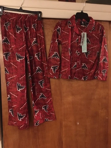 Atlanta Falcons NFL Boy's Pajama Top & Bottoms Set, Size Small (6-7) - NWT Cover