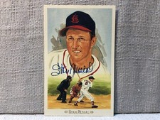 Stan Musial Signed Autographed Celebration Perez Steele Hall of Fame Postcard