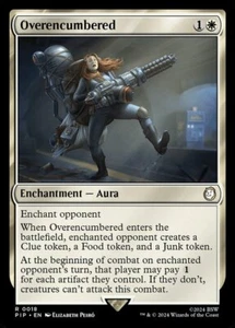 x1 Overencumbered R MTG Universes Beyond: Fallout M/NM, English - Picture 1 of 1