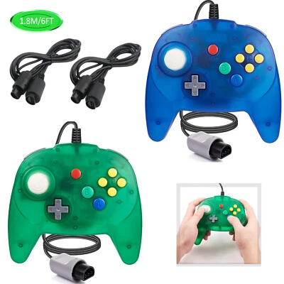 N64 Controller Wired Gamepad Joystick Joypad for 64 Console Video Game+6FT Cable - Image 1 of 4