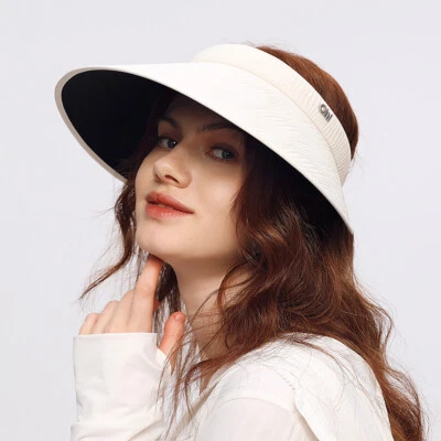 Gorra de ala ancha con visera de sol UPF50+ ajustable para playa protección solar gorra *rosa* Foto 1 de 4