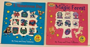 100 TATUAJES para niños temporales lavables 2 LIBROS DE CUENTOS monstruos unicornio hadas Talla - Imagen 1 de 14