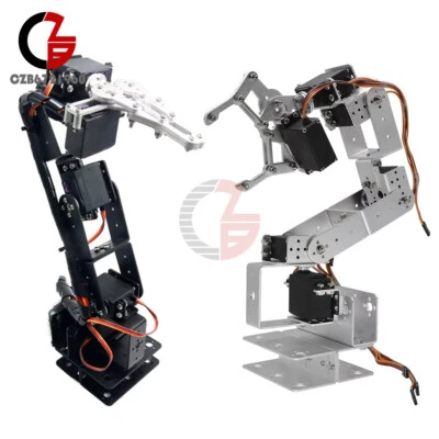 6DOF 460CM Height Robotic Arm Aluminium Arduino Robot Clamp Claw Mount Kit - Image 1 of 4