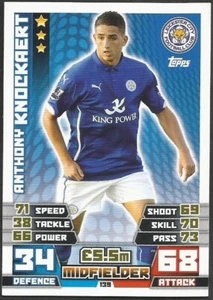 TOPPS MATCH ATTAX EXTRA 2014-15- #139-LEICESTER CITY-ANTHONY KNOCKAERT - Picture 1 of 1