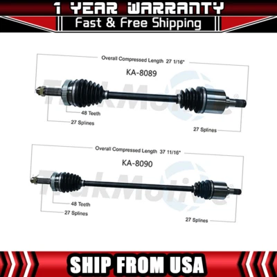 2 ejes articulados delanteros TrakMotive CV para Kia Rondo 2007-2008 Foto 1 de 3