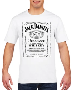 Jack Daniels Old No 7 Inspired Printed Black TShirt - Free Carriage Option - Picture 1 of 3