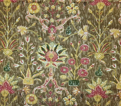 9 ярдов богемный принт Thibaut ширина 54 дюйма цветочный 100% лен - Изображение 1 из 2