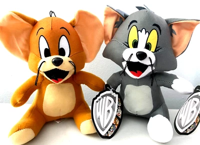 Juego de 2 peluches Tom & Jerry 7 pulgadas. Nuevo con etiquetas. Coleccionable Foto 1 de 3