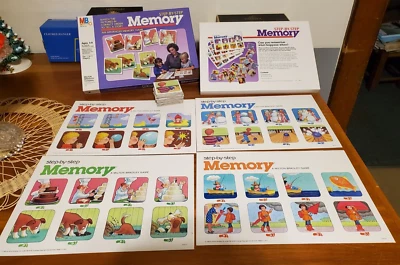 VINTAGE MILTON BRADLEY STEP-BY-STEP MEMORY GAME 1986 COMPLETE - Image 1 of 4