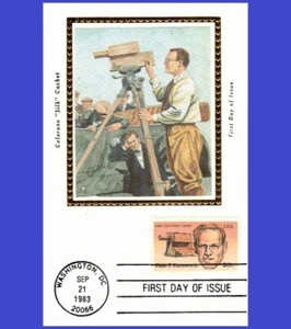 USA4 #2058 U/A COLORANO CARD FDC First TV Camera P.T. Farnsworth - Picture 1 of 1