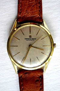 Vtg. Universal Geneve 18K automatic 28 jewel, 1960? watch - Picture 1 of 15