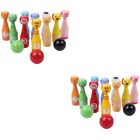  2 Sets Abs Animal Bowling Toddler Board Games Childrens Toys