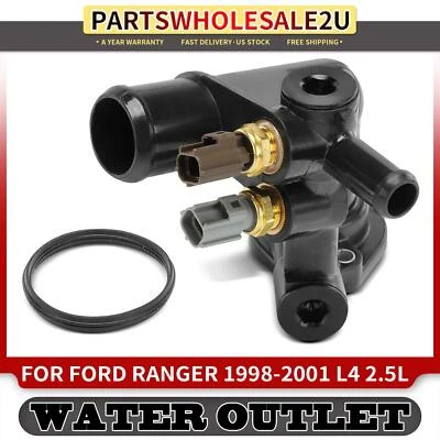 Engine Coolant Thermostat Housing Water Outlet for Ford Ranger 1998-2001 2.5L - Изображение 1 из 4