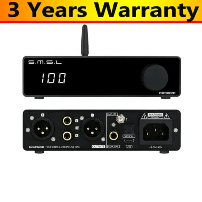 SMSL DO100 Decoder DSD Hi-Res DAC ES9038Q2Mx2 LDAC Bluetooth5.1 Support for PS5 - Bild 1 von 4