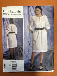 Vestido Vogue Guy Laroche Patrón Costura V1400 Misses Talla 16-24 SIN CORTAR - Imagen 1 de 3