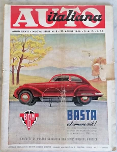 25/4/1946 AUTO ITALIANA 8 FERRARI 125 VILLORESI MASERATI a NIZZA MATHIS AUTOLUX - Imagen 1 de 10