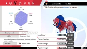 Pokemon Sword and Shield 6iv Zamazenta - FAST DELIVERY! - Picture 1 of 1