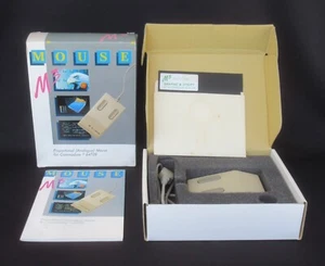 NIB Contriver Tech M3 Analog Vintage Computer Mouse Commodore C64/128 w/ Manual - Picture 1 of 15