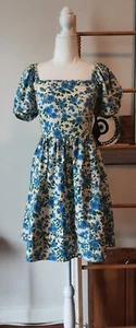 Princess Highway White/ Blue Flowers Coquette Dress Sz 8 - Picture 1 of 4