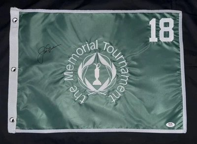 JACK NICKLAUS PSA/DNA COA SIGNED AUTOGRAPH  2025 THE MEMORIAL  FLAG - Image 1 of 2