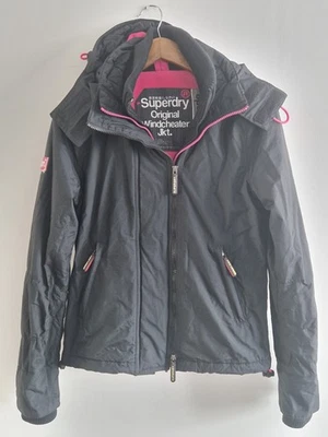 SUPERDRY ORIGINAL WINDCHEATER Black Jacket Size UK10 - Image 1 of 4