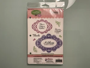 JustRite Cling "Kindness" Stempel Set (neu) - Bild 1 von 2