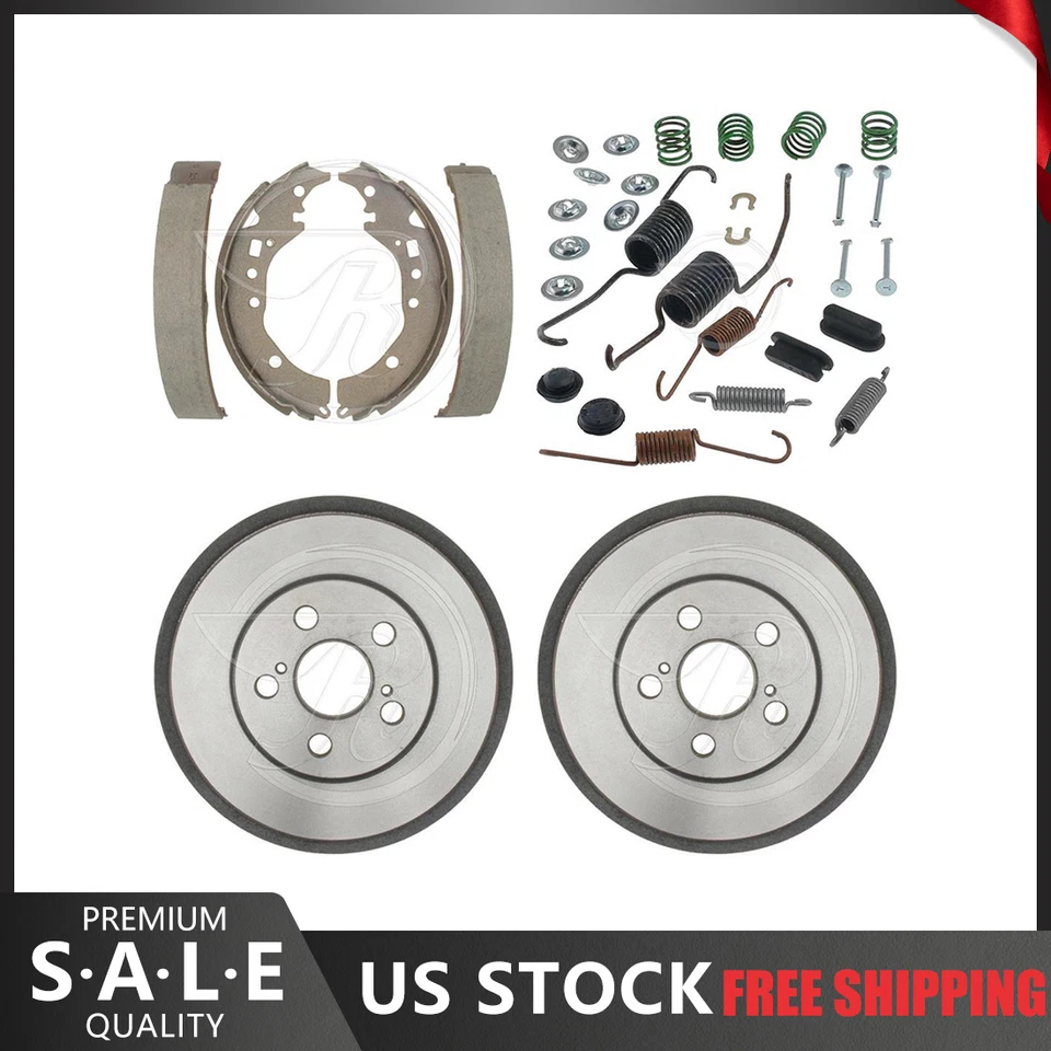 Kit de herrajes de tambores de freno y zapatas de freno trasero para Scion xD 2008-2014 Foto 1 de 4