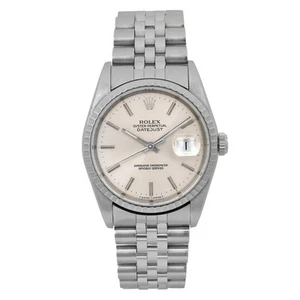 Rolex Datejust 36mm Steel Silver Dial Automatic Men's Watch 16220  - Picture 1 of 6
