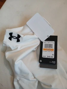 Camiseta de compresión Under Armour blanca juvenil talla pequeña, nueva con etiquetas - Imagen 1 de 5
