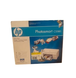 HP Photosmart C5580 All-in-One Inkjet Printer Scanner Copier Brand New Sealed - Afbeelding 1 van 6