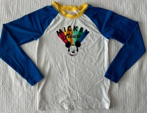 HANNA ANDERSSON Boys 150 Large 12 10 Swim Shirt Youth Rash Guard Disney Mickey L - Picture 1 of 9