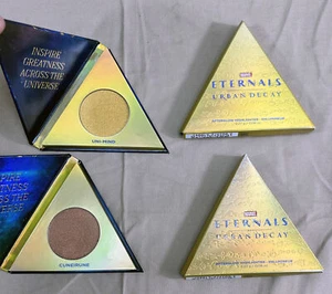 Lot 2 Urban Decay Marvel Eternal Afterglow Highlighter Powder Uni-Mind/Cuneirune - Picture 1 of 5