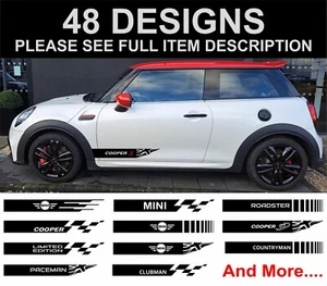 mini countryman rayas calcomanías pegatinas para todas las mini marcas y modelos - Imagen 1 de 1