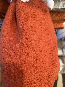 Williams Sonoma orange cotton textured Table Runner 16 X 90 New wo tag - Picture 1 of 1