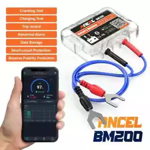 ANCEL 12V Battery Monitor Bluetooth APP Car Battery Health Battery Tester Tools - Picture 1 of 10