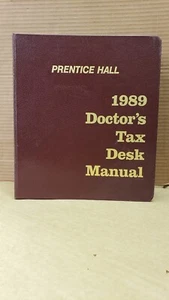 Doctor's Tax Desk Manual, 1989 Ed - Picture 1 of 3