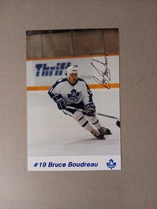 AUTOGRAPHED TORONTO MAPLE LEAFS POSTCARD Bruce Boudreau  6 X 4"  - Imagen 1 de 2