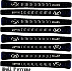Eight (8) Avon Chamois Standard Black Golf Grips-Mens Grip-48 grams- .580 .58 - Picture 1 of 2