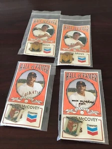 (4) 1991 Chevron San Francisco Giants Willie Mays & Willie McCovey Pin - Picture 1 of 1