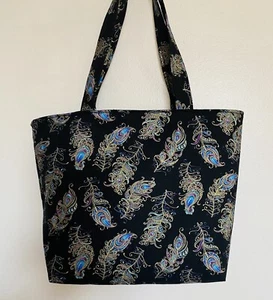 Bolso de Mano Hecho a Mano Colorido Plumas de Pavo Real - Imagen 1 de 1