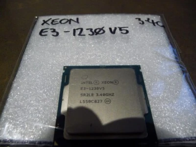 Intel XEON E3-1230 V5 SR2LE 3.4G CPU, SOCKET LGA1366 TESTED - Image 1 of 2