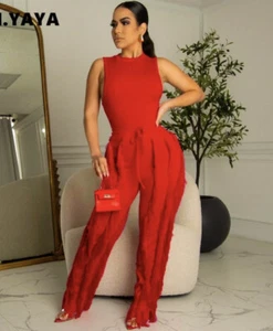 Red two piece pants set - Picture 1 of 1