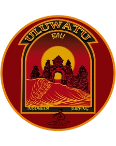 Pegatinas de vinilo ULUWATU SURF SURF SURFING ovaladas 2""x2"" Epic Surf Indonesia Bali Surf - Imagen 1 de 1
